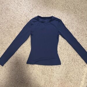 VIRAL SHAPEWEAR- SIZE SMALL NAVY LONG SLEEVE TOP